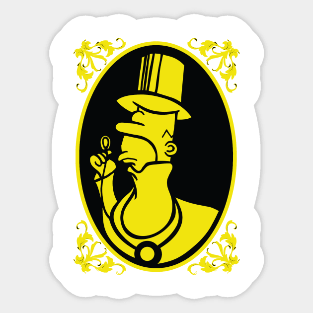 Regal Homer Sticker by Spectronium